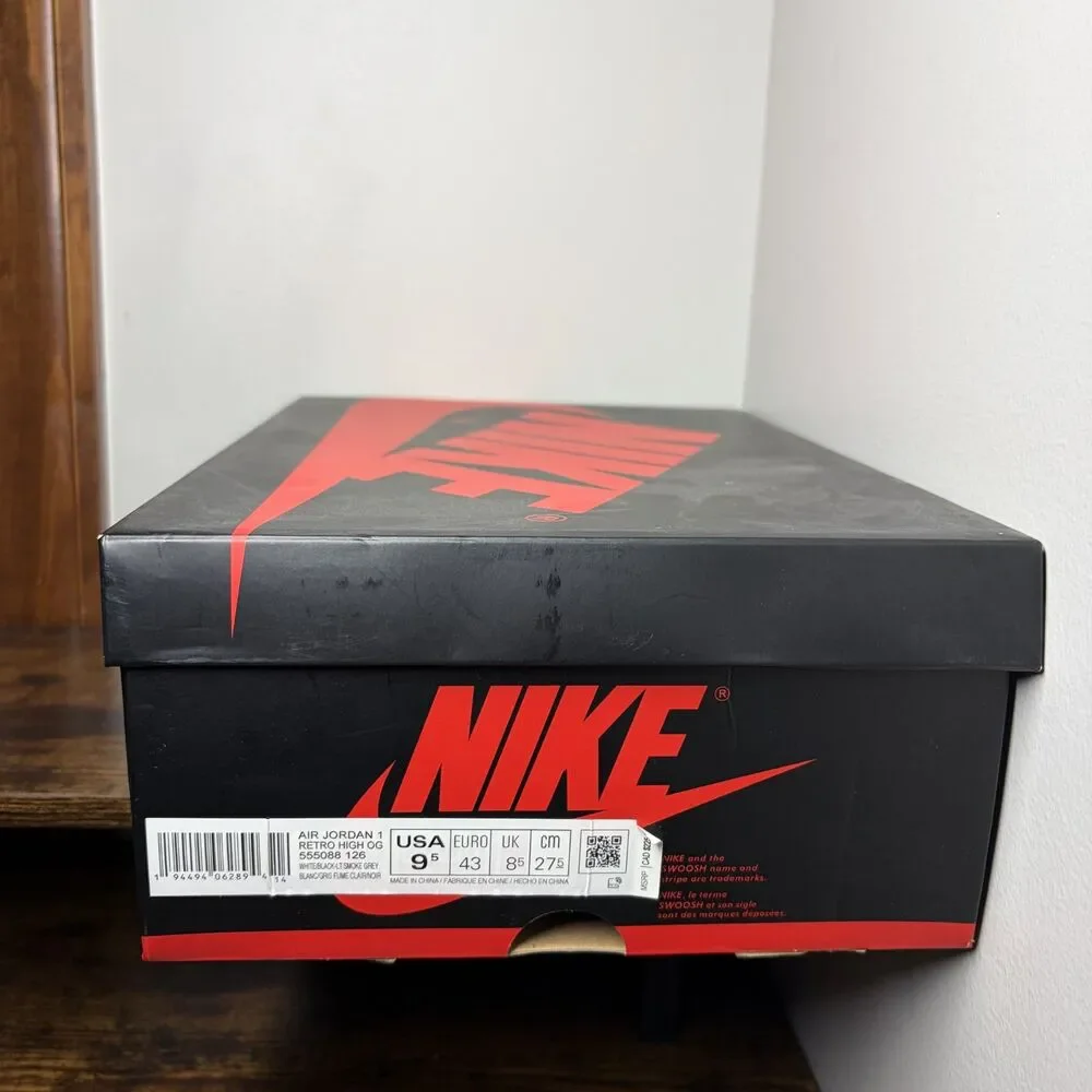 Size 9.5 - Jordan 1 Retro High Light Smoke Grey 2020
